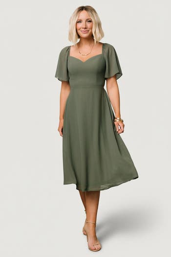 Baltic Børn Colette Sweetheart Midi Dress | Nordstrom