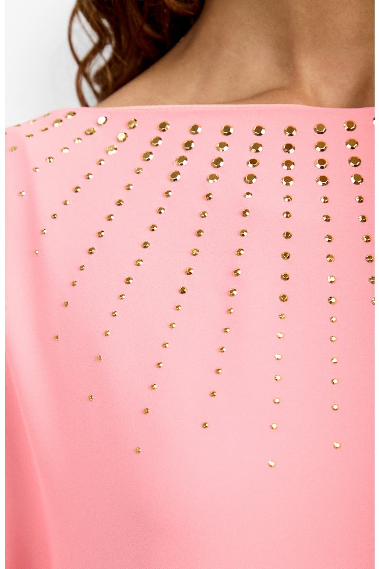 Neena Rhinestone Caftan Dress, Alternate, color, Sunset Sorbet