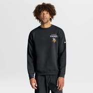 Nike Men's Nike Black Minnesota Vikings Primetime Club Fleece Pullover Sweatshirt