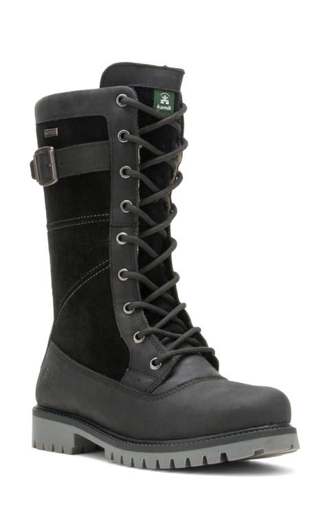 Rogue 10 Waterproof Faux Shearling Leather Boot