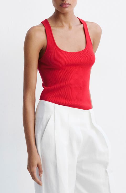 Fitted Ribbed Tank Top