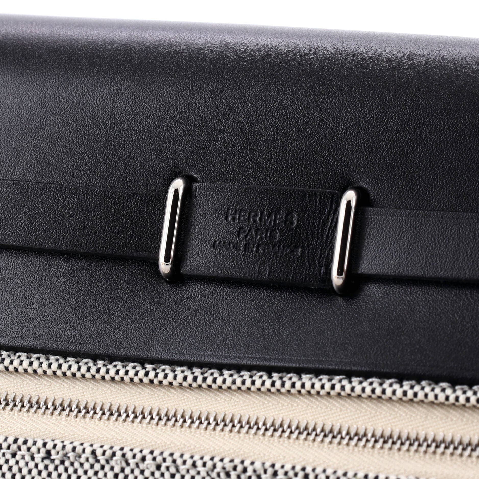 Pre-Owned Hermes Herbag Zip Toile and Leather 20, Alternate, color, 