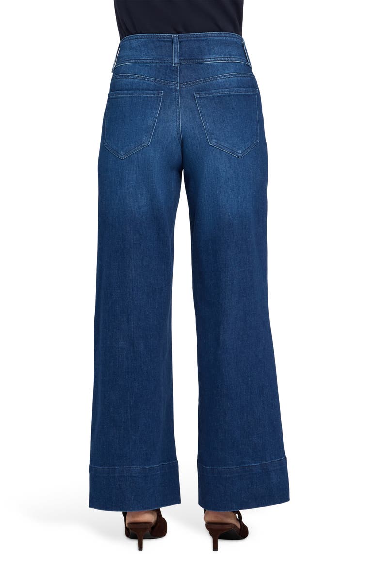 Teresa Wide Hem Wide Leg Jeans, Alternate, color, DEEP WAVE