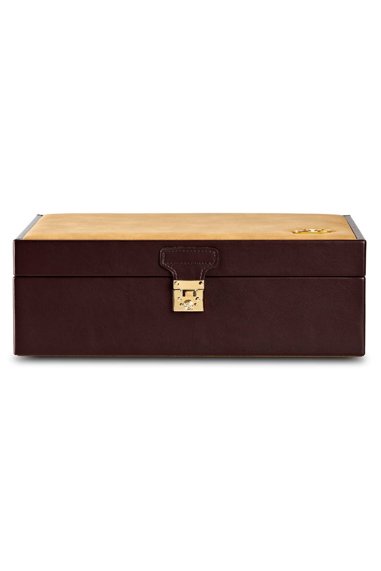Ida Travel Zip Jewelry Portfolio, Main, color, Chestnut