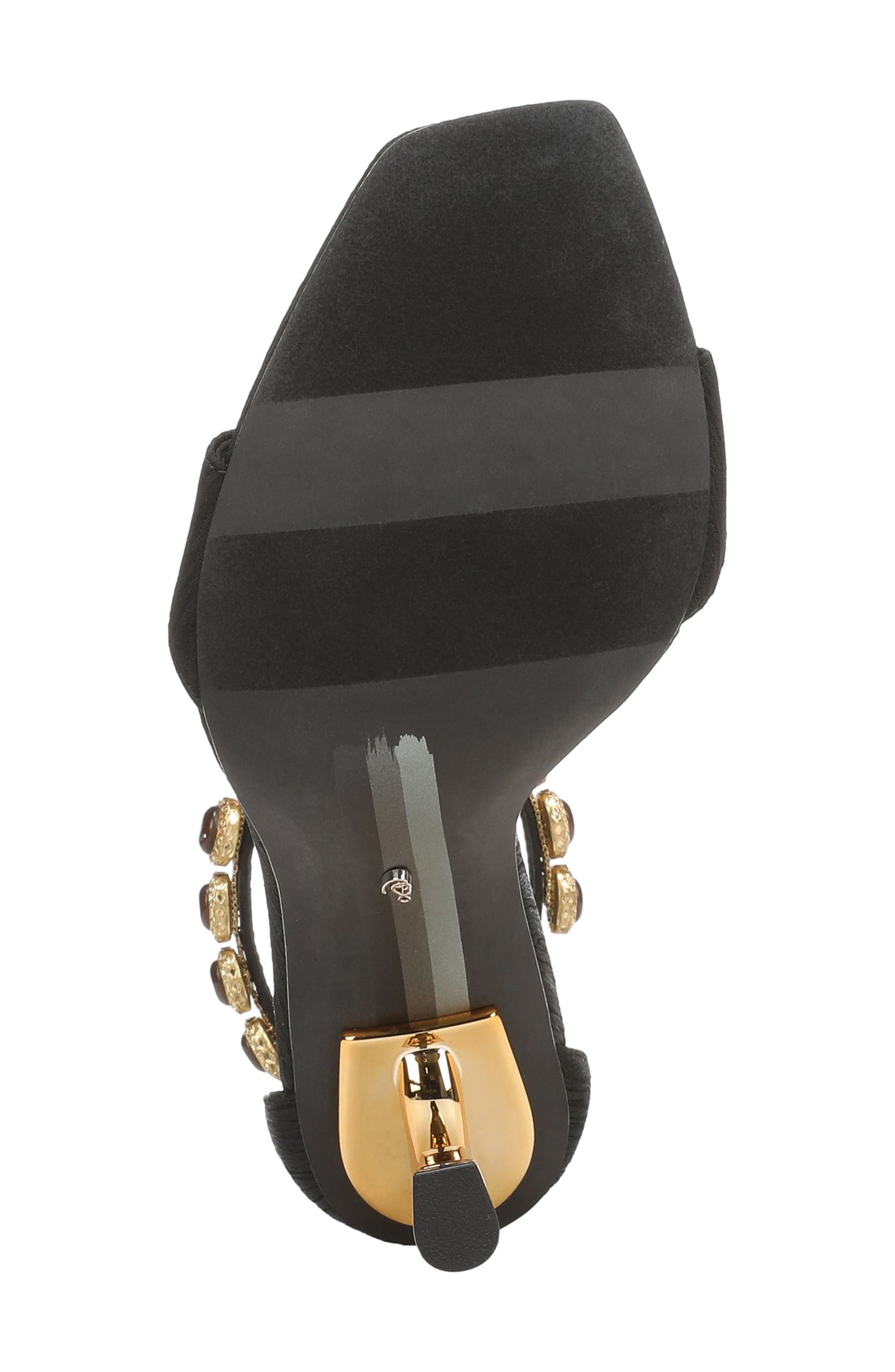 Sam Edelman Lyra Ankle Strap Sandal, Alternate, color, Black