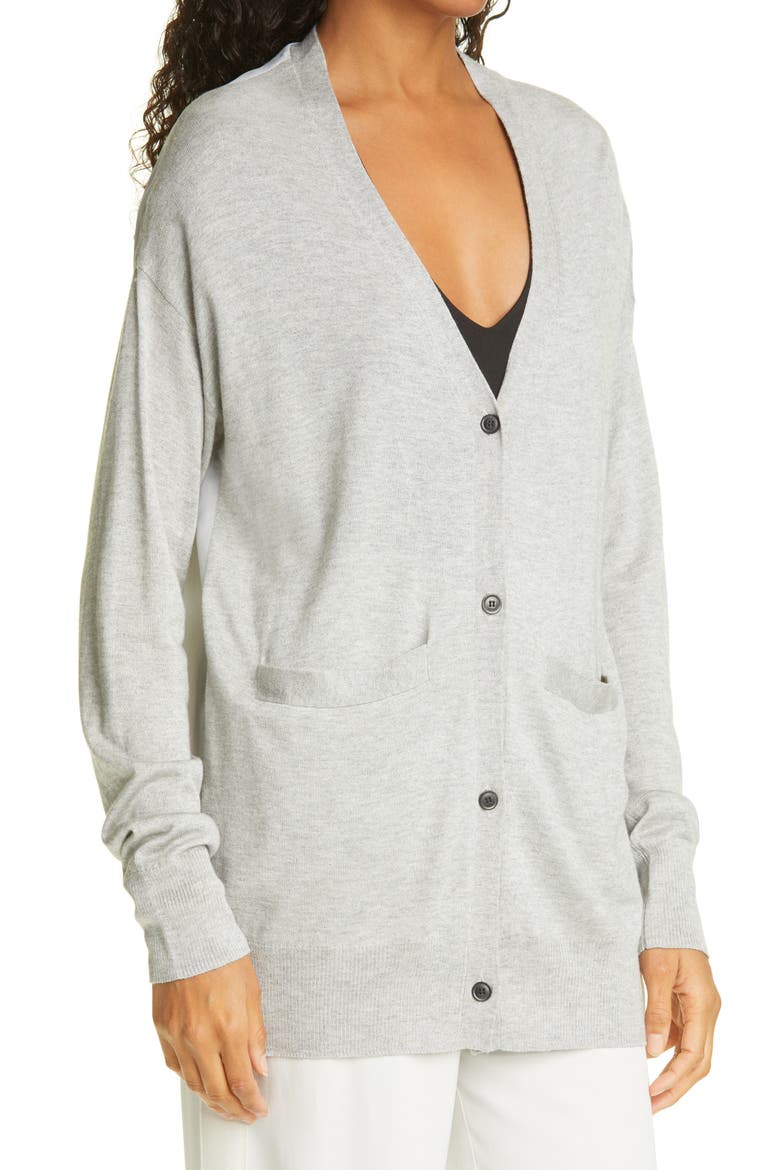 Silk & Cashmere Cardigan, Alternate, color, VAPOR
