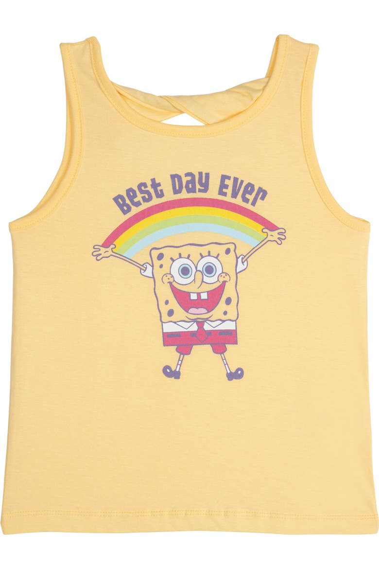 2-Piece Tank Top and Mesh Shorts Set, Alternate, color, SpongeBob Yellow