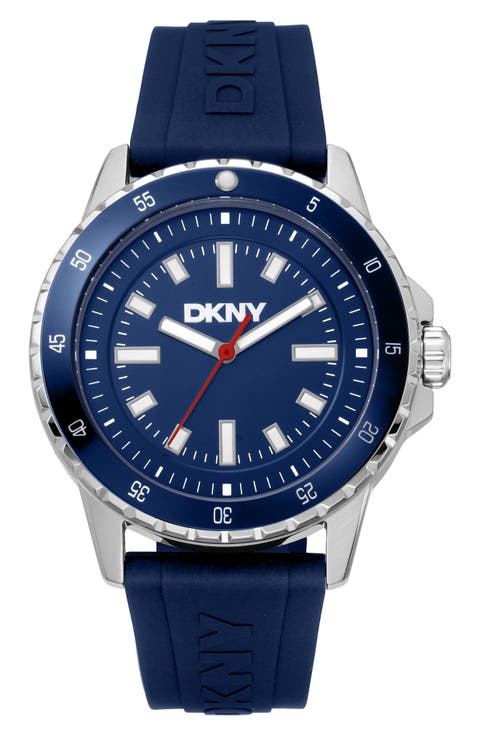 Sport Silicone Strap Watch, 43mm