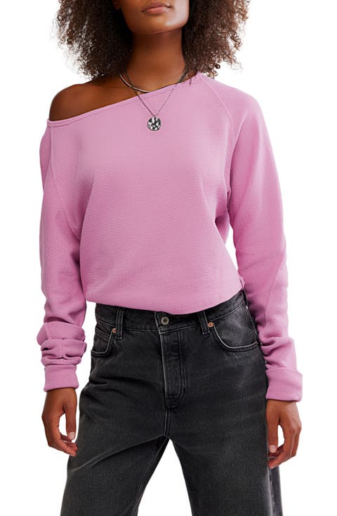 Jess One-Shoulder Thermal Top