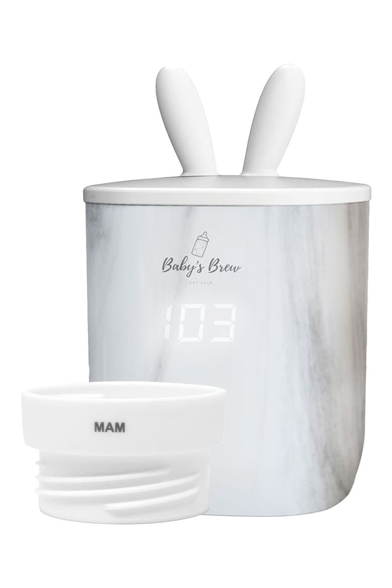 3.0 Portable Bottle Warmer Pro with MAM Adapter, Main, color, MARBLE