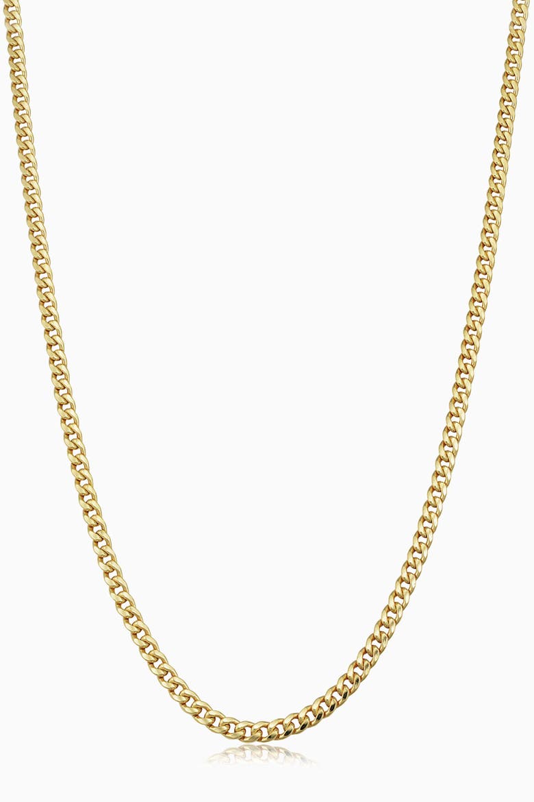 14K Gold Estate Cuban Necklace, Main, color, Yellow Gold
