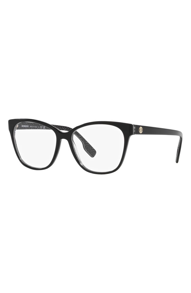 Burberry Caroline 53mm Square Optical Glasses, Alternate, color, 