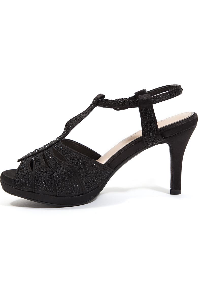 LADY COUTURE Midnight Rhinestone Sandal, Alternate, color,