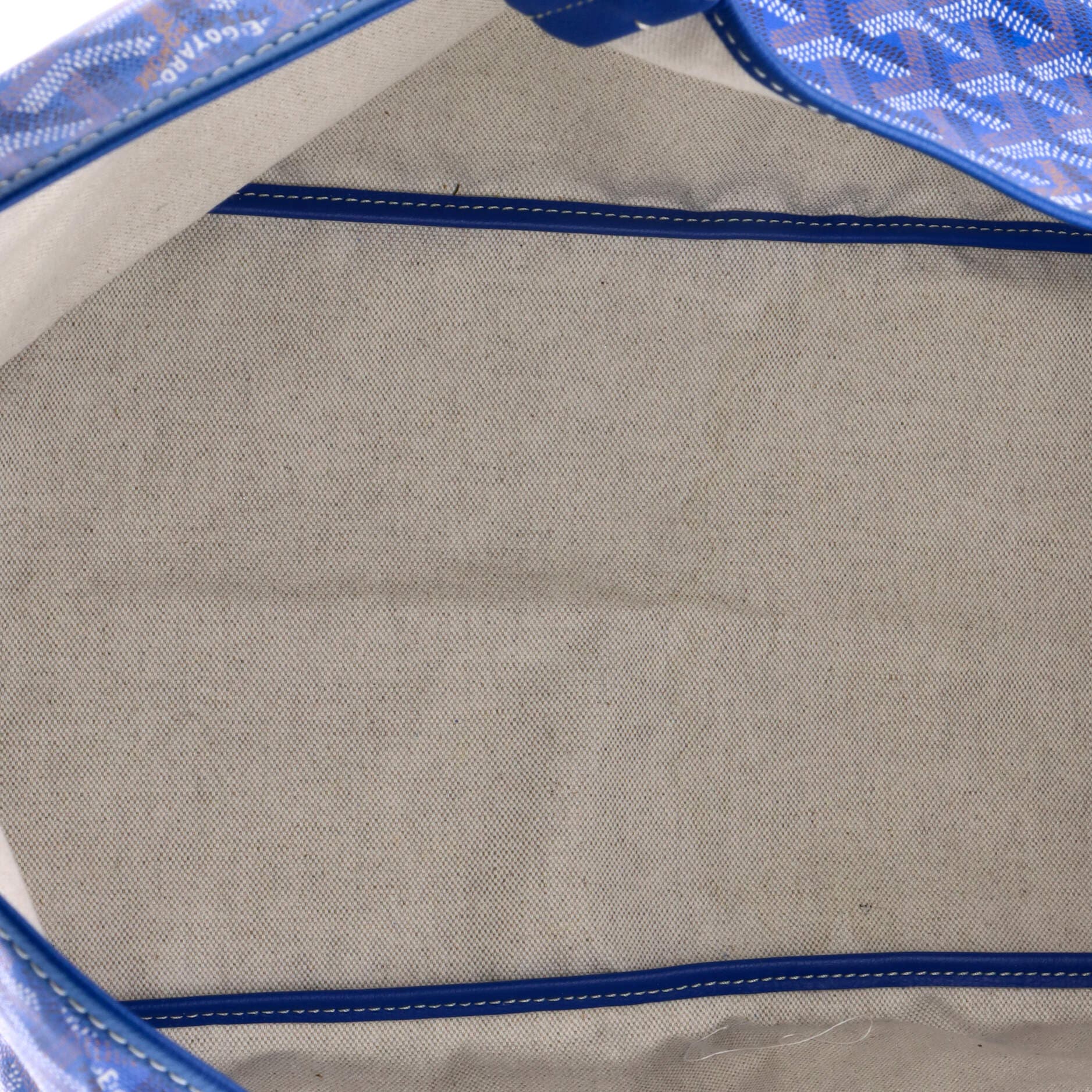 Pre-Owned Goyard Saint Louis Tote Coated Canvas GM, Alternate, color, Blue