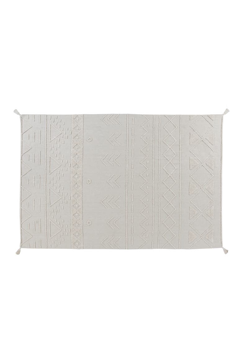 Tribu Washable Recycled Cotton Blend Rug, Main, color, NATURAL
