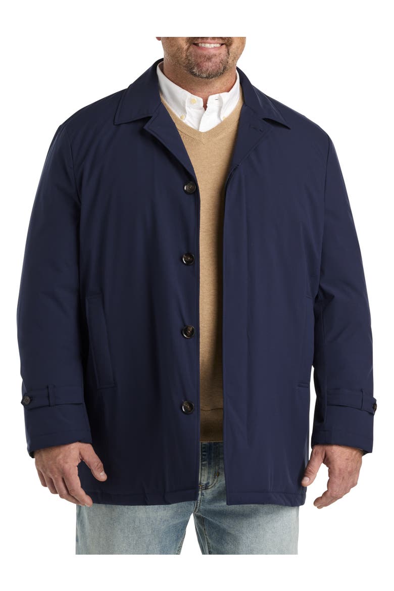 Big & Tall All Weather Overcoat, Main, color, NAVY