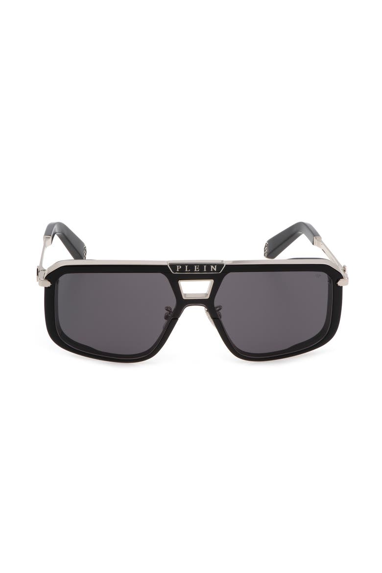 Sunglasses Hexagon Men, Main, color, black