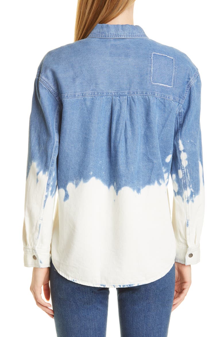 Turner Bleach Denim Button-Up Shirt, Alternate, color, BLEACHED DENIM