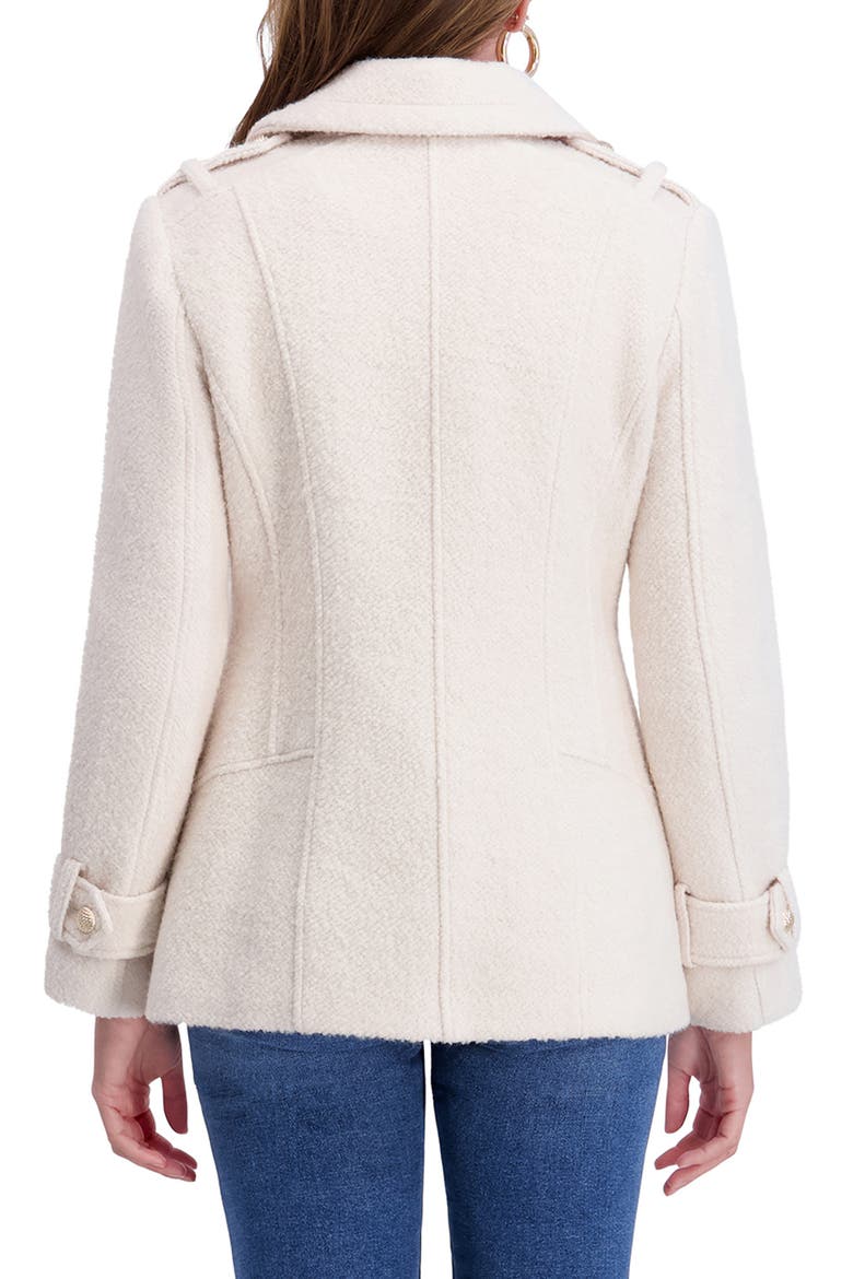 Bouclé Peacoat, Alternate, color, IVORY