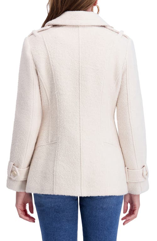 Kensie Women's Bouclé Wool-blend Peacoat In White