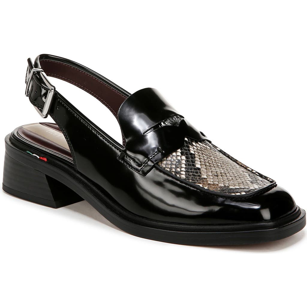 Franco Sarto Giada Slingback Penny Loafer Pump In Black