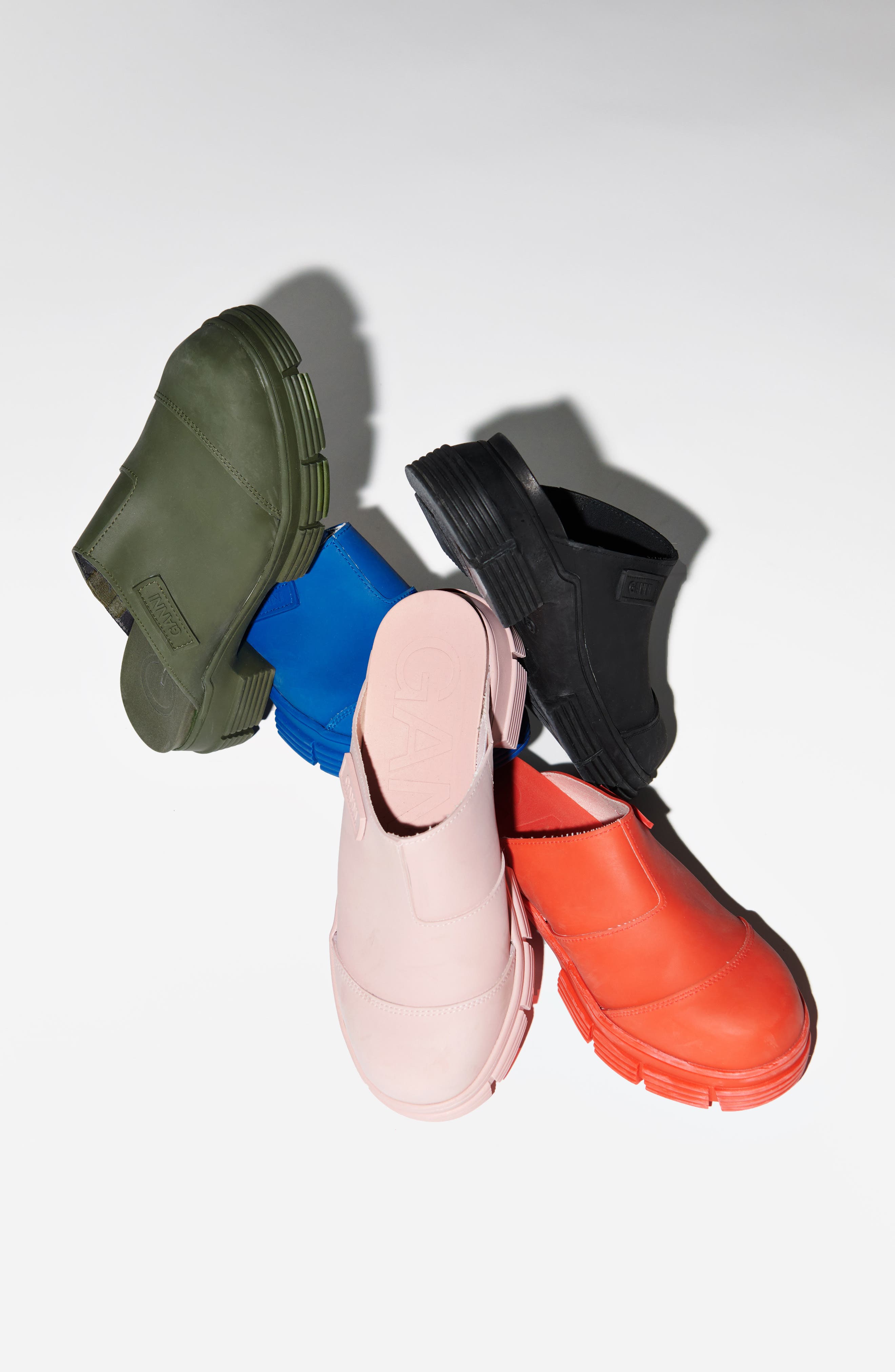 Recycled Rubber Blend City Mule, Alternate, color, ORANGEDOTCOM