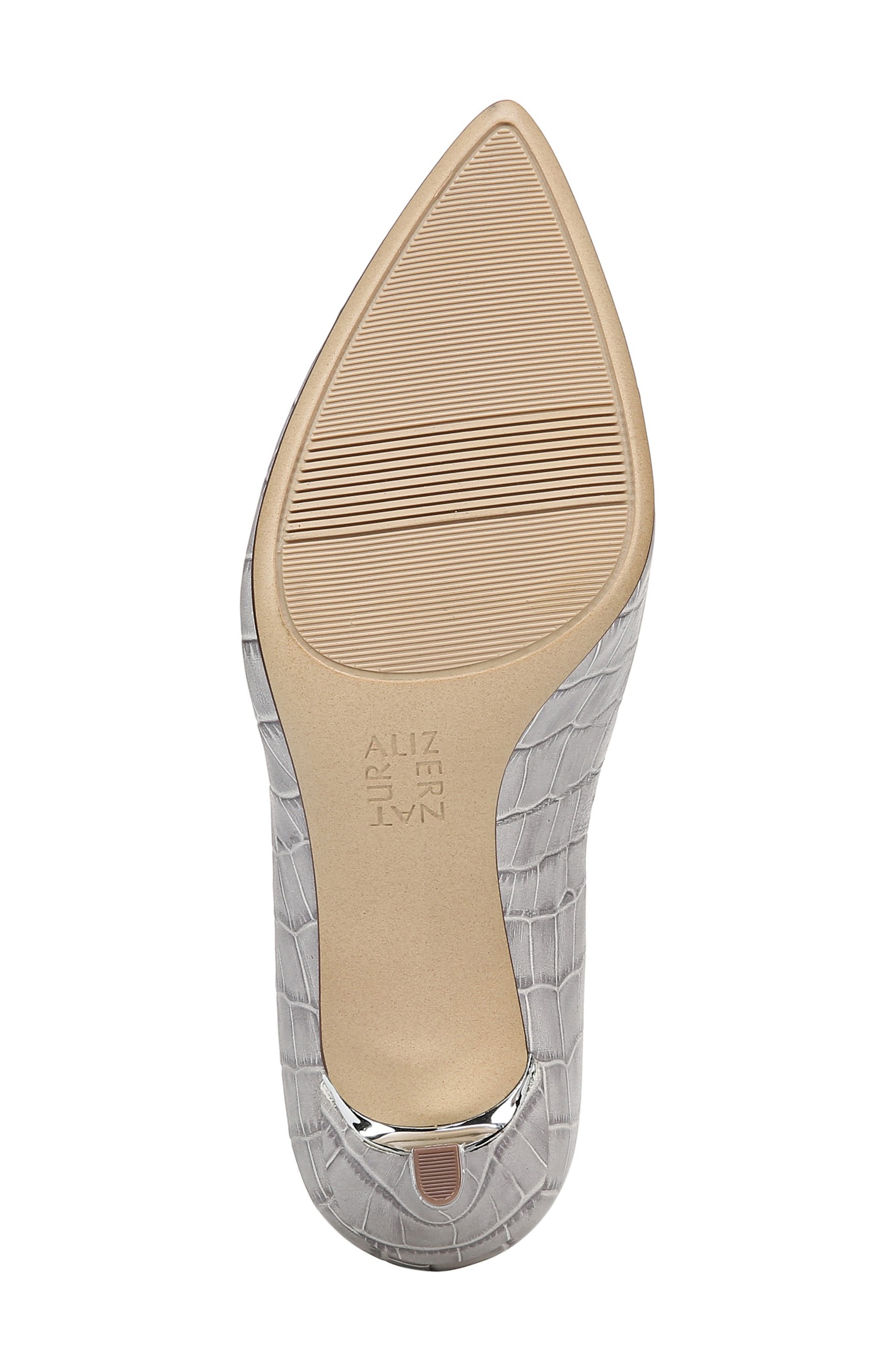 Natalie Pump, Alternate, color, GREY CROC LEATHER