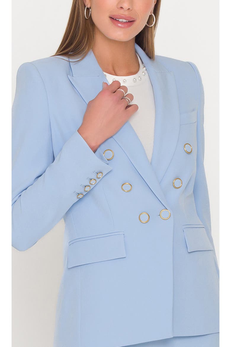 Emilio Crepe Blazer, Alternate, color, Light Blue