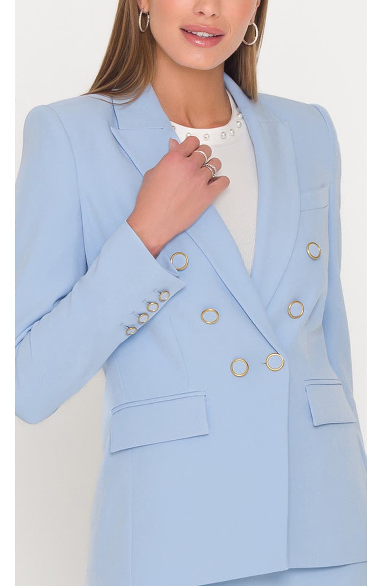 Generation Love Emilio Crepe Blazer, Alternate, color, Light Blue