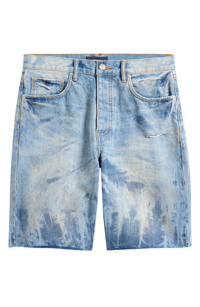 PURPLE BRAND Relaxed Fit Denim Shorts, Alternate, color, Mid Indigo