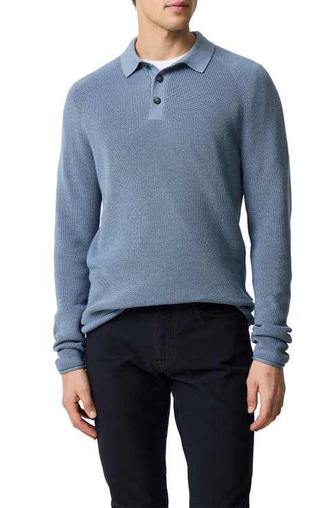 Eastern Bush Long Sleeve Cotton Rib Polo Sweater