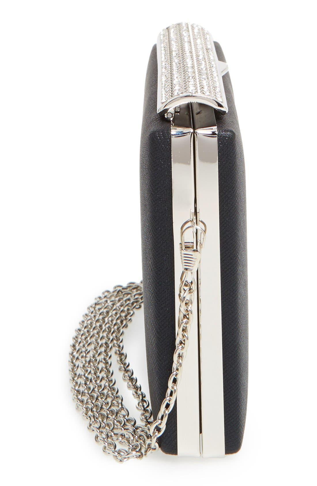 ZZDNU Natasha Couture Natasha Couture Crystal Embellished Frame Clutch, Alternate, color, 