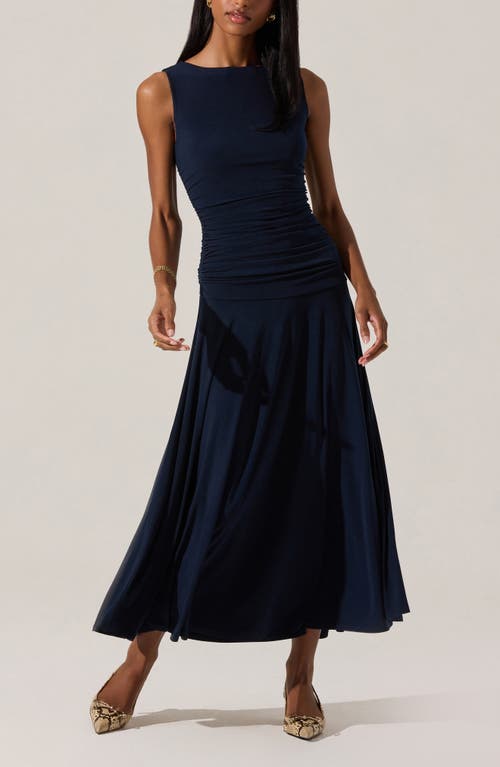 Astr The Label Melisandre Sleeveless A-line Dress In Blue