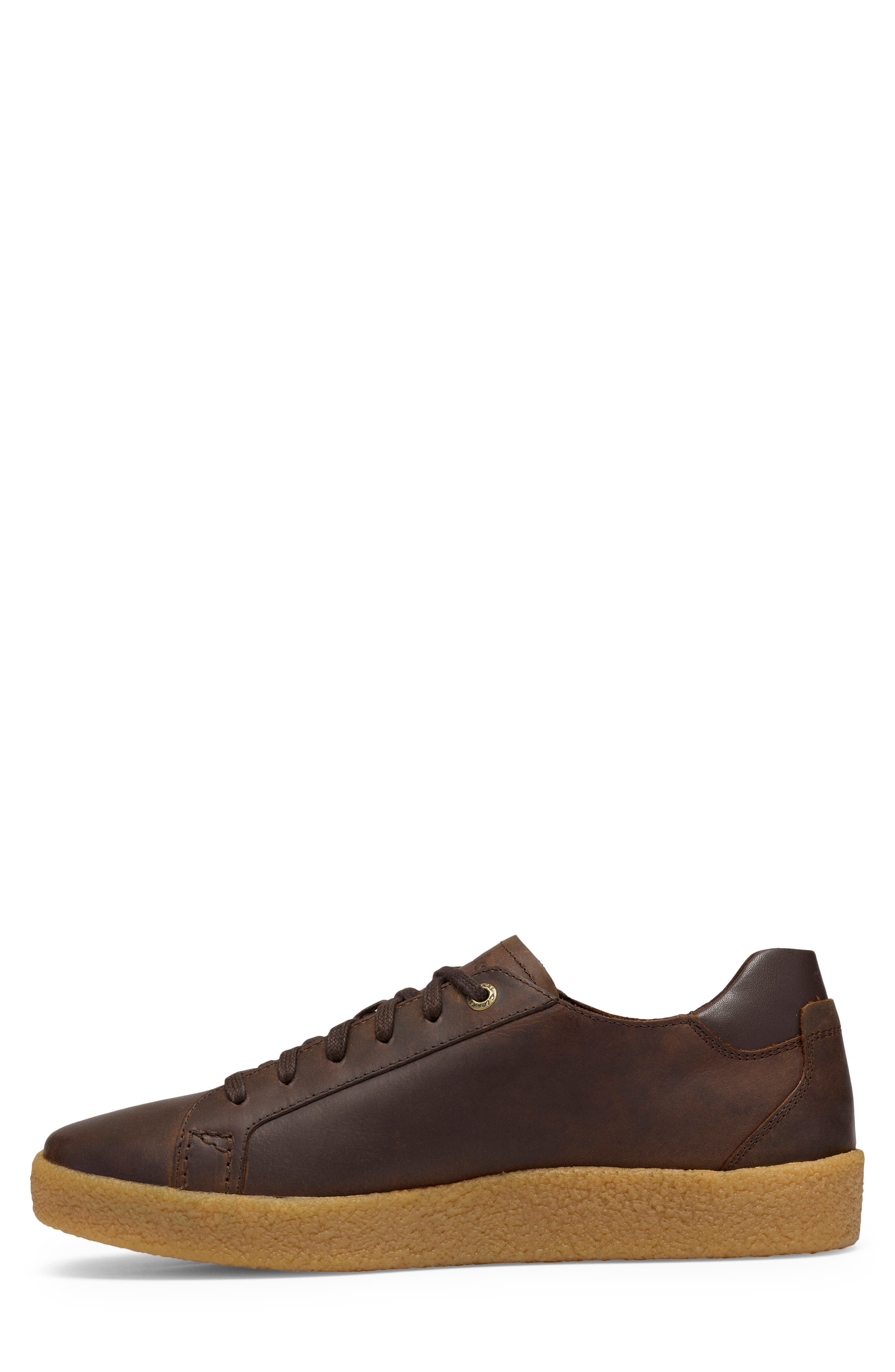 Smokeford Lace Leather Sneaker, Alternate, color, BEESWAX LEATHER