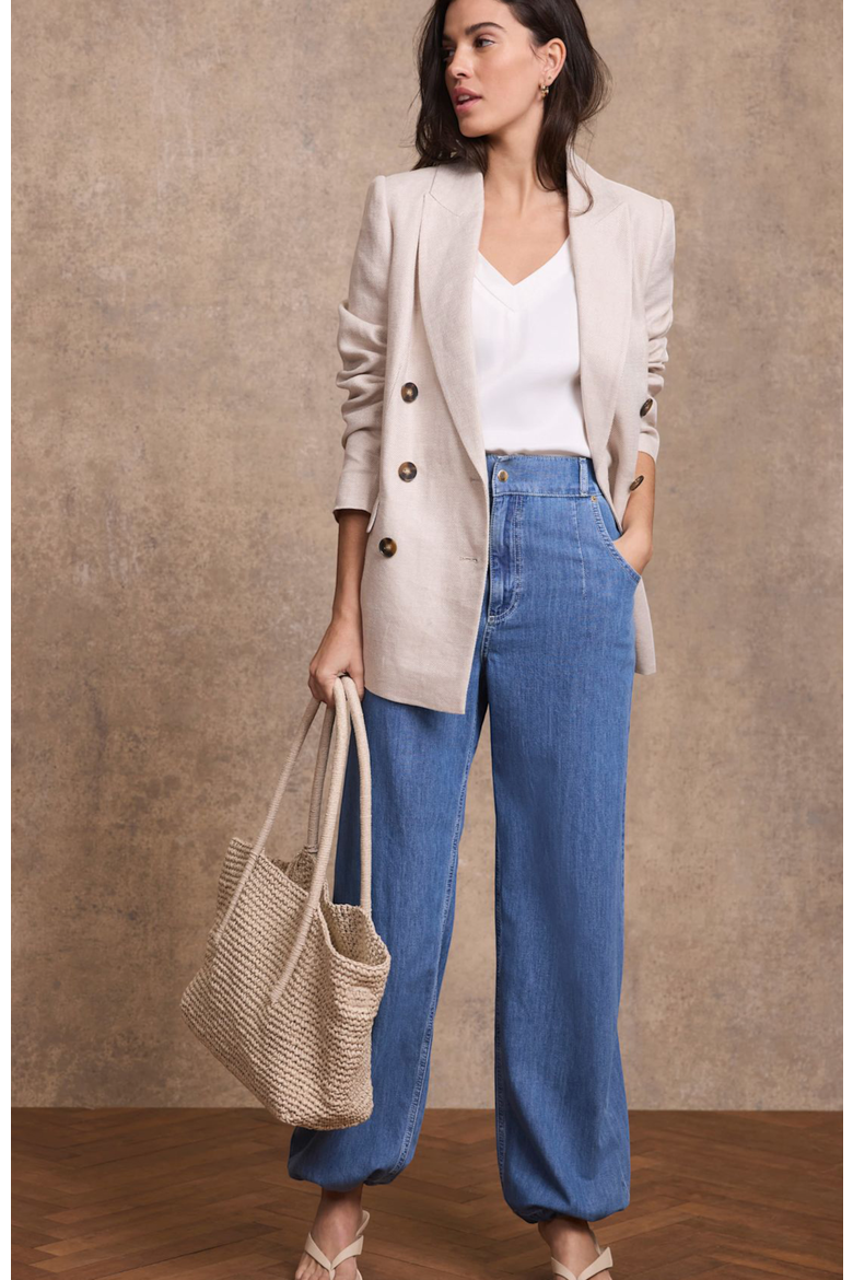 Balloon Jeans, Alternate, color, Blue