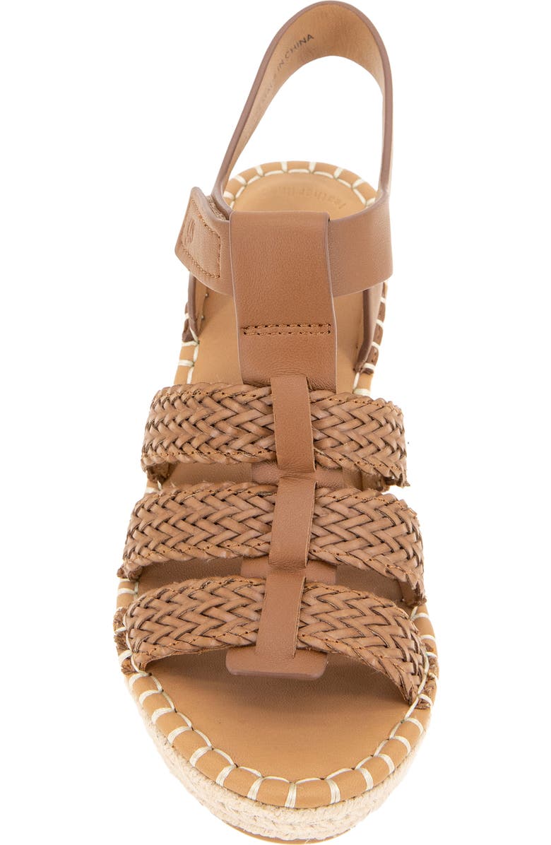 Gentle Souls Caplin Slingback Espadrille Platform Wedge Sandal, Alternate, color, Tan Leather