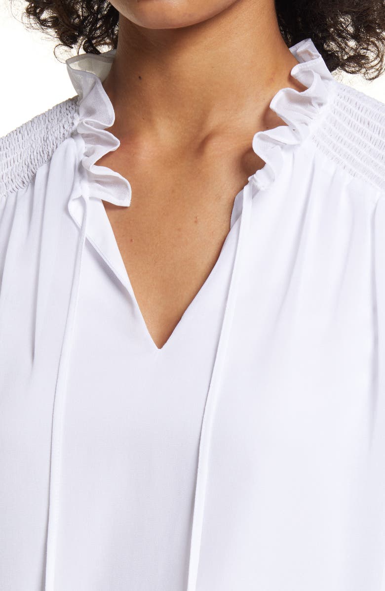 Halogen<sup>®</sup> Ruffle Front Long Sleeve Blouse, Alternate, color, 