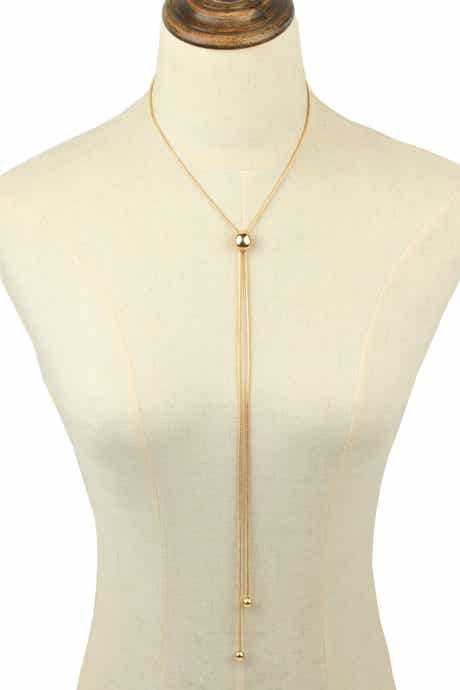 EYE CANDY LOS ANGELES Fringe Drop Necklace