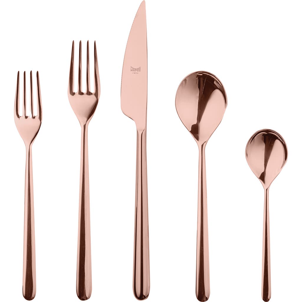 Mepra Linea Flatware Set In Brown
