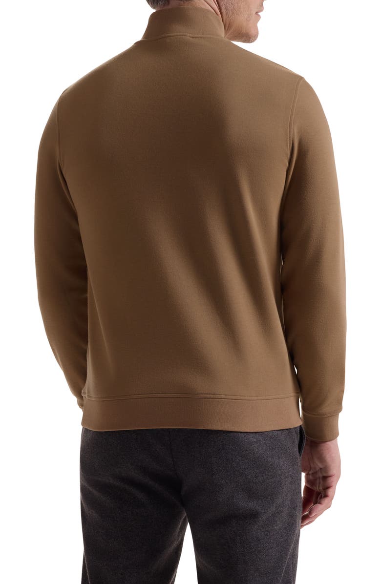 Bugatchi Quarter Zip Top, Alternate, color, Camel