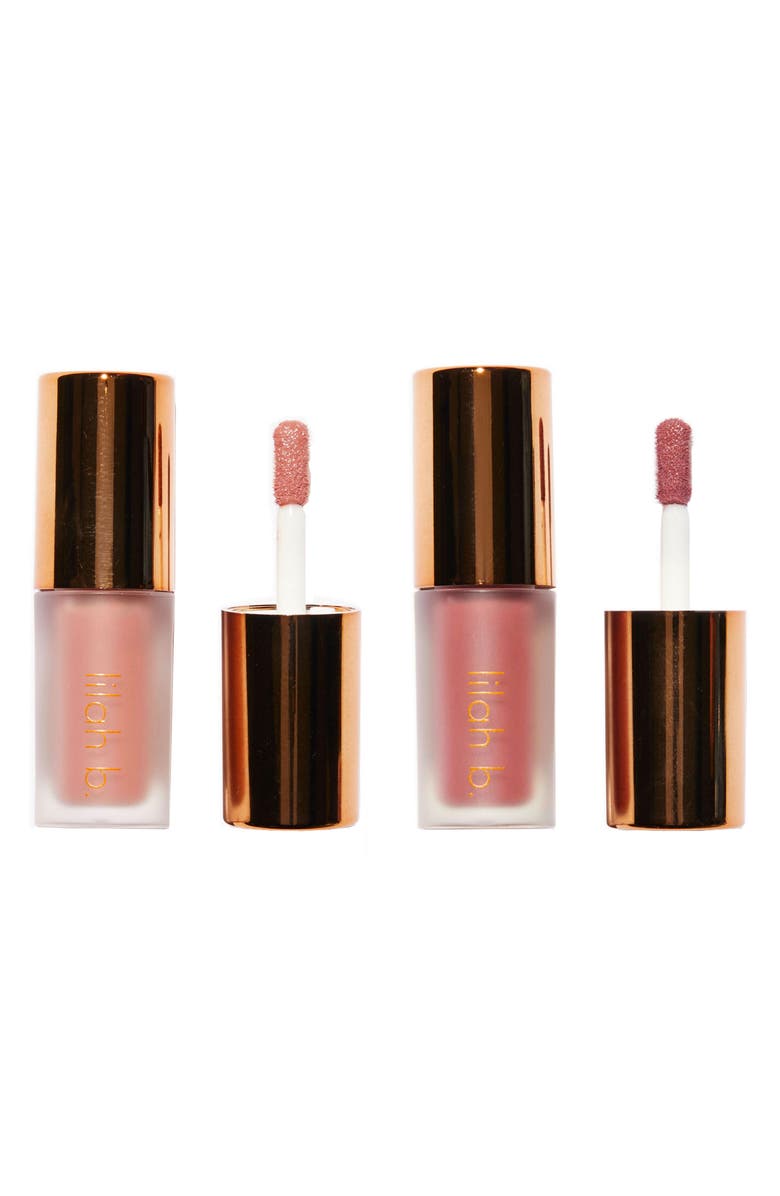 lilah b. Travel Size Lovingly Lip Tinted Lip Oil Duo USD $36 Value, Main, color,