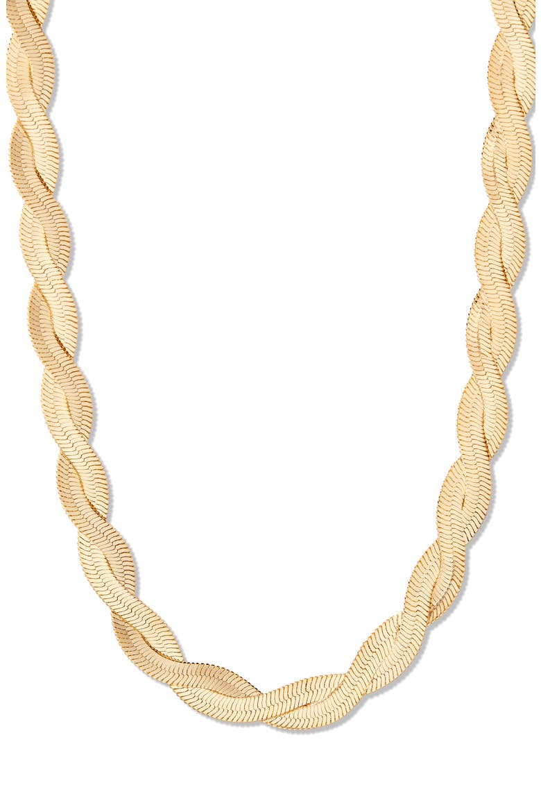 Haven Snake Chain Necklace, Main, color, GOLD
