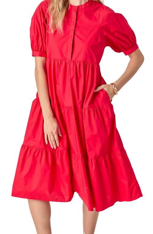 ENGLISH FACTORY ENGLISH FACTORY PUFF SLEEVE DRESS