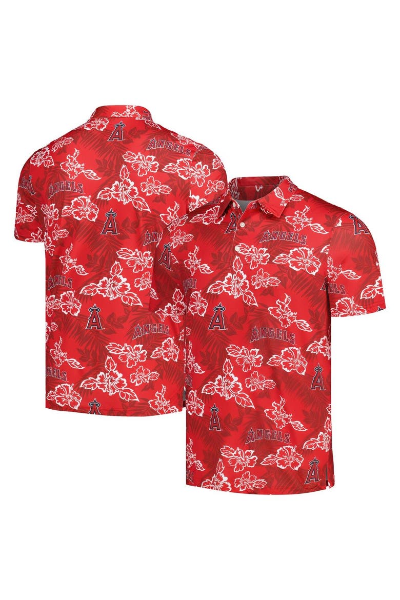 Men's Reyn Spooner Red Los Angeles Angels Performance Polo, Main, color, Navy