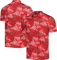 Reyn Spooner Men's Reyn Spooner Red Los Angeles Angels Performance Polo
