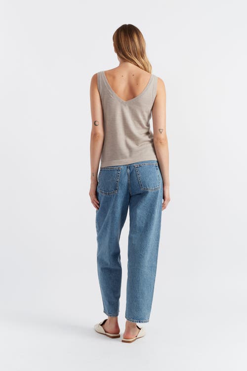 Chinti & Parker Pure Merino Wool Ultra Fine Vest In Smokey Taupe