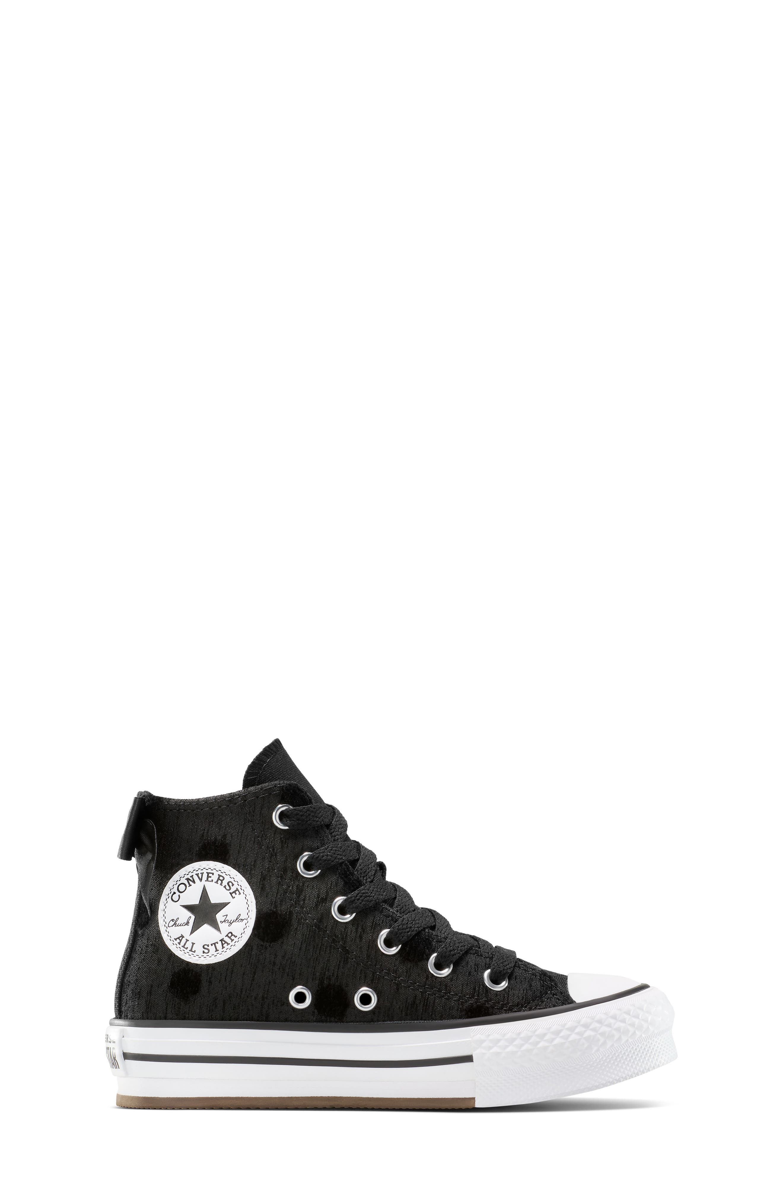 Converse Kids' Chuck Taylor<sup>®</sup> All Star Lift Bow High Top Platform Sneaker, Alternate, color, 