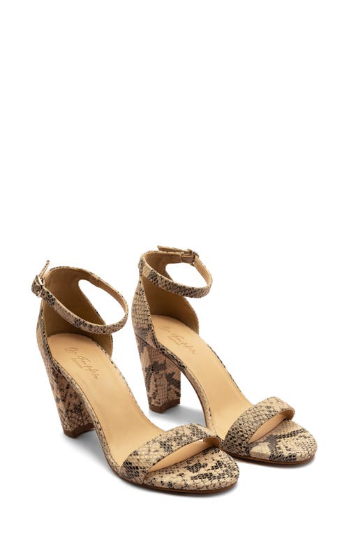 Off The Hook London Mayfair Mamba Block Heel Sandal In Brown