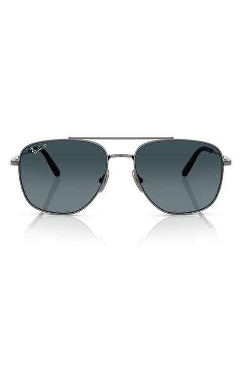 59mm Polarized Square Sunglasses