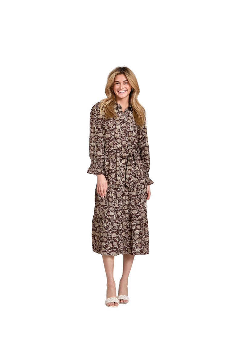 Taylor Tillman Alice Dress, Main, color, Cocoa Garden